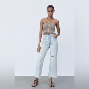 Zara draped corset top